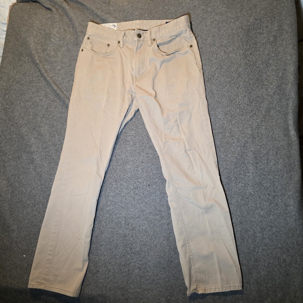 Polo Ralph Lauren Classic Fit Chino Pants Mens 31x30 Khaki Tan Cotton Trouser439